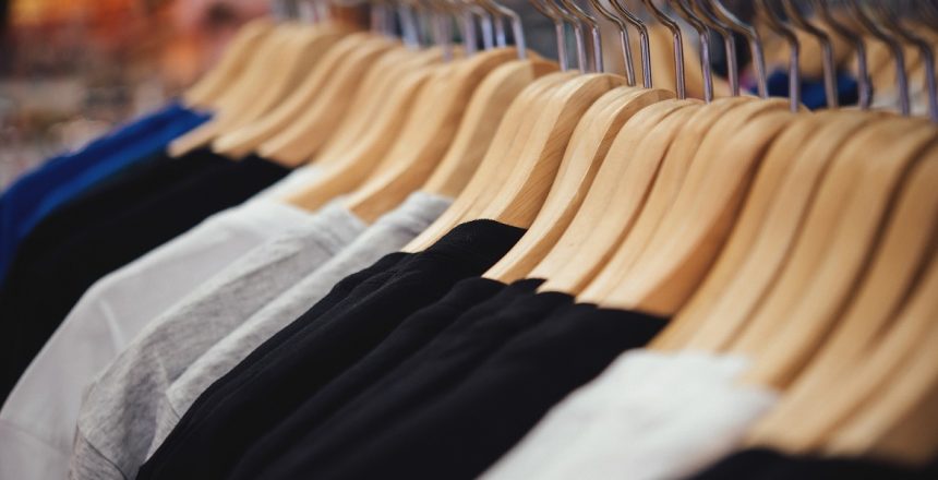 Shop for clothing,Clothes shop on hanger at the modern shop boutique